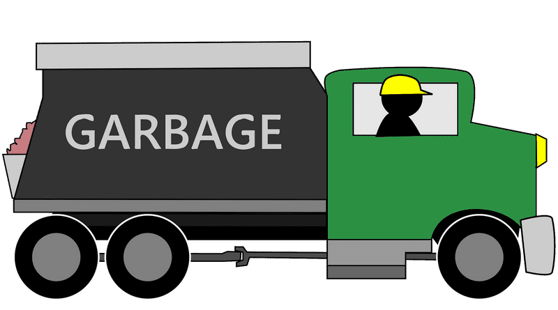 Creative Food Truck Garbage Culinary Delights PNG