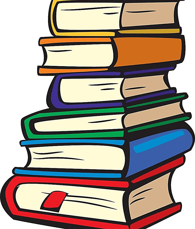 Colorful Stacks A Vibrant Library Interior PNG