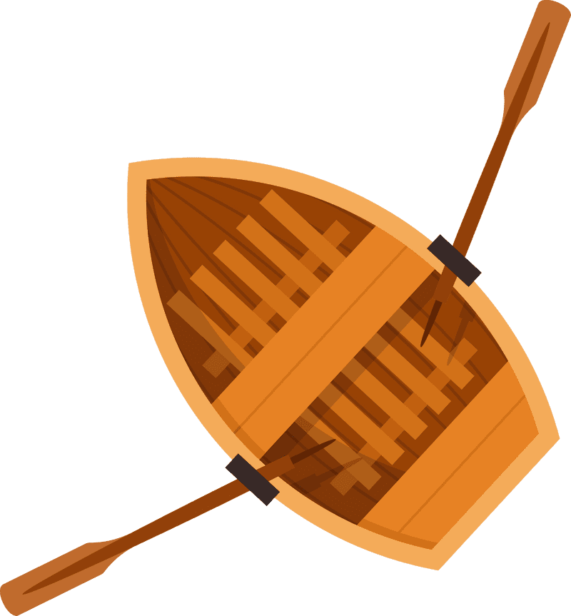 Rustic Wood Sailing Boat Adventure PNG