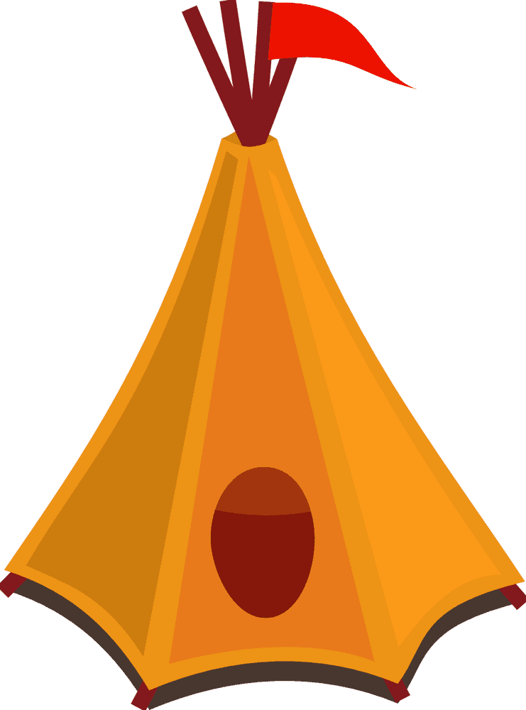 Colorful Campfire Server Tent PNG