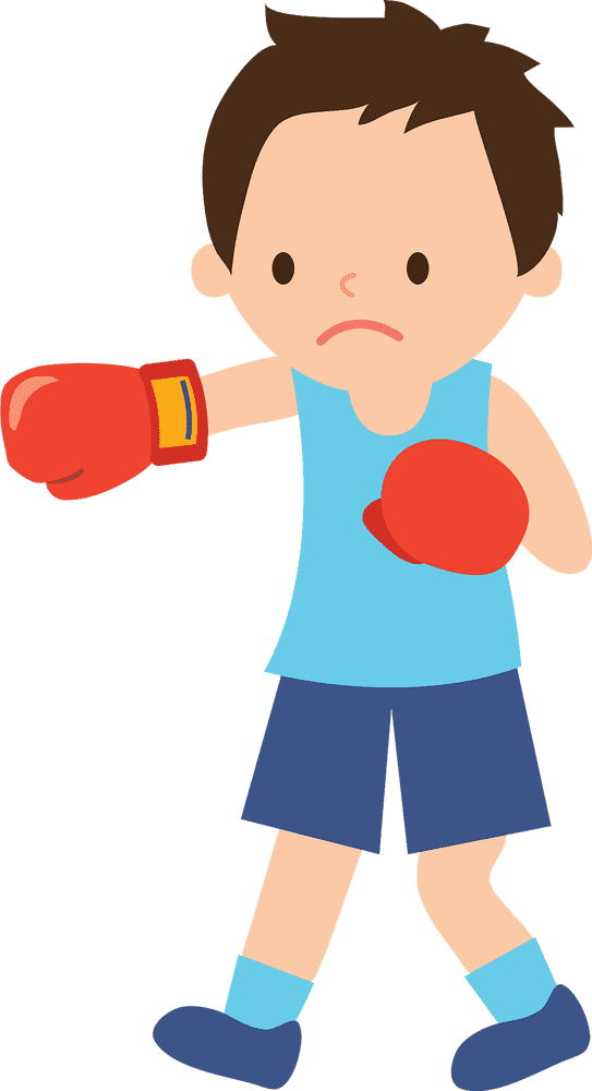 Ready for Battle Boxing Gloves in Action PNG