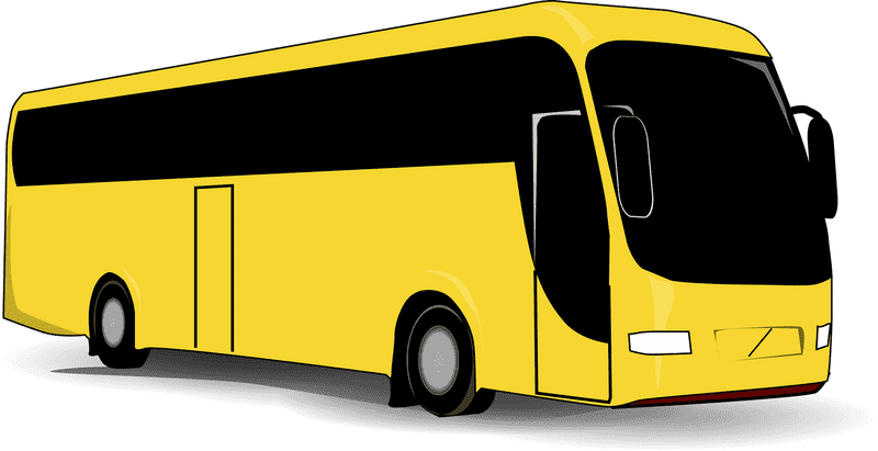 Bright Yellow School Bus for Happy Rides PNG