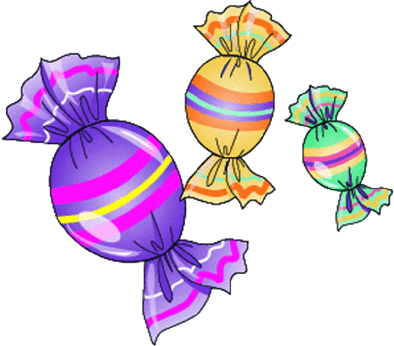 Colorful Cotton Candy Sweet Treats PNG