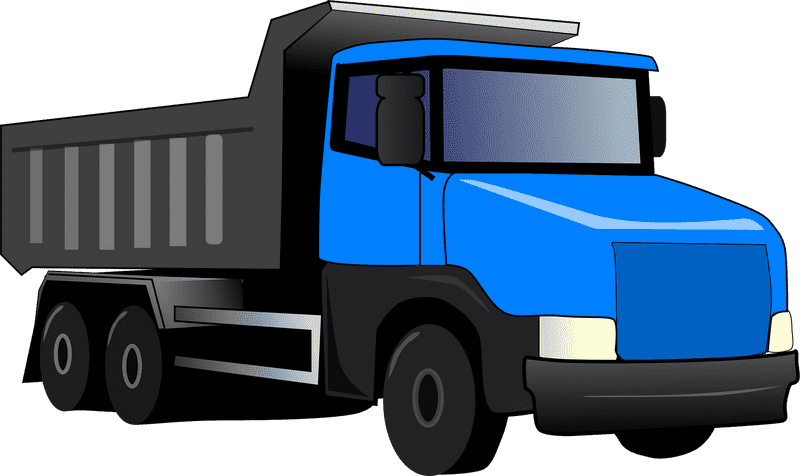 Efficient Blue Delivery Truck for Transporting Goods PNG