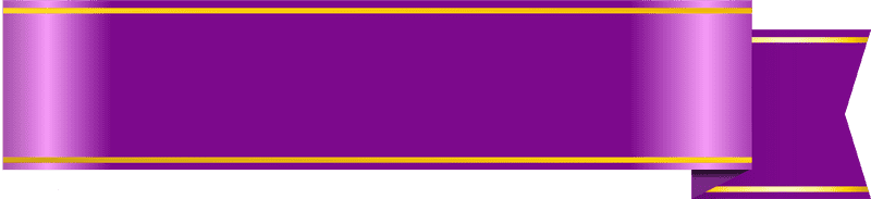 Vibrant Purple Celebration Banner with Gold Accents PNG