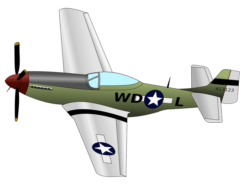 Classic Military Model Airplane Design PNG