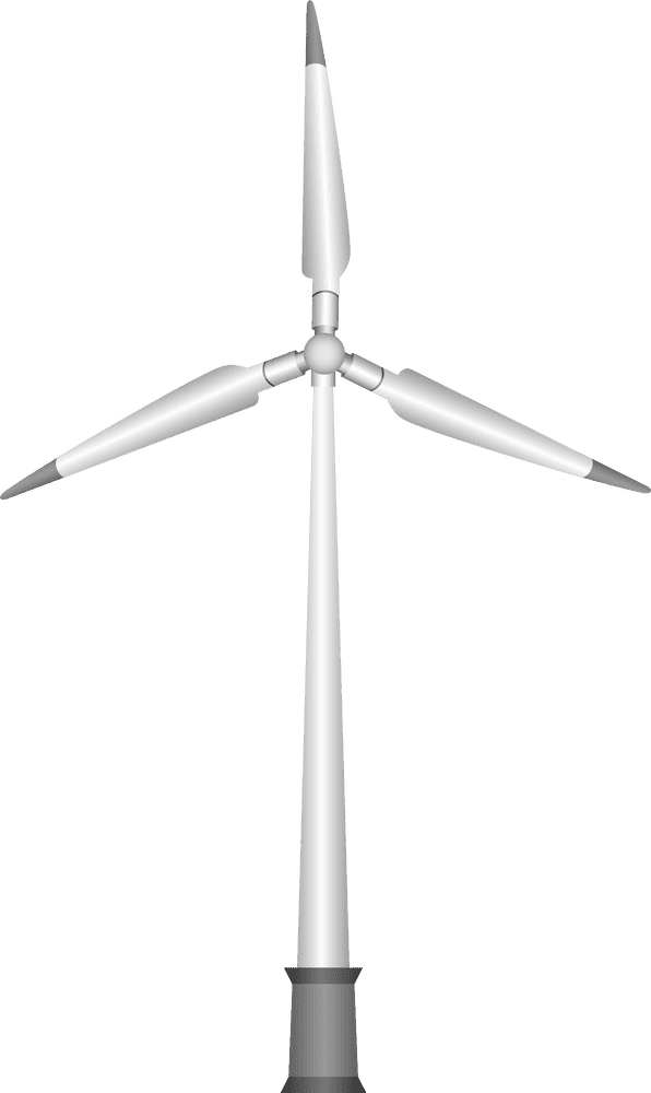 Efficient Wind Turbine for Renewable Energy Generation PNG