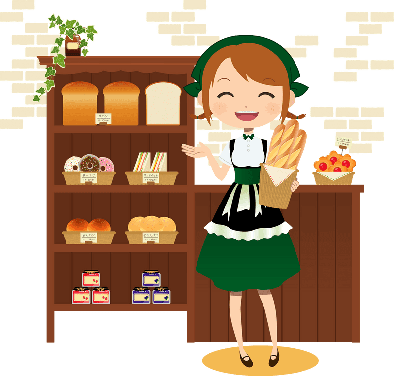 Charming Bakery Delights and Fresh Breads PNG