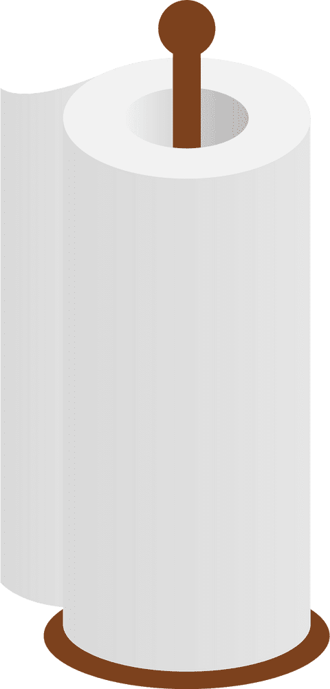 Classic Paper Sheet Roll on Stand PNG