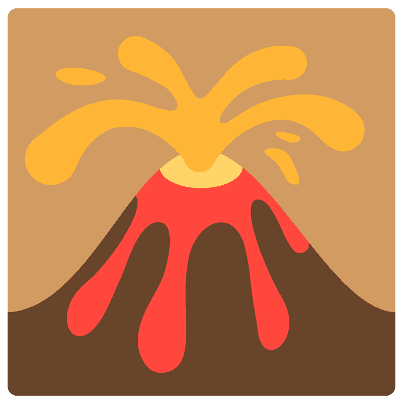 Erupting Volcano Nature's Fiery Splendor PNG