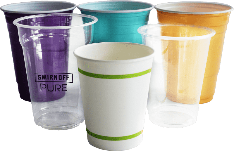 Colorful Creatures A Collection of Tea Cups PNG