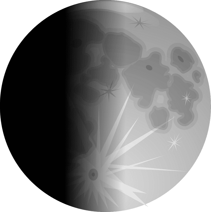 Luminous Embrace of the Moon PNG