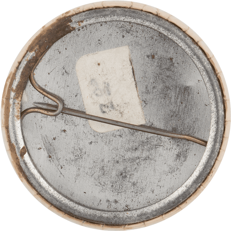 Vintage Button with Metal Clasp Mechanism PNG
