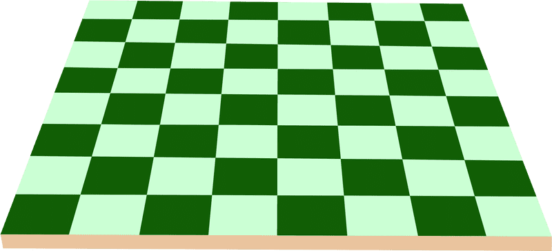 Elegant Green and Cream Chessboard Design PNG