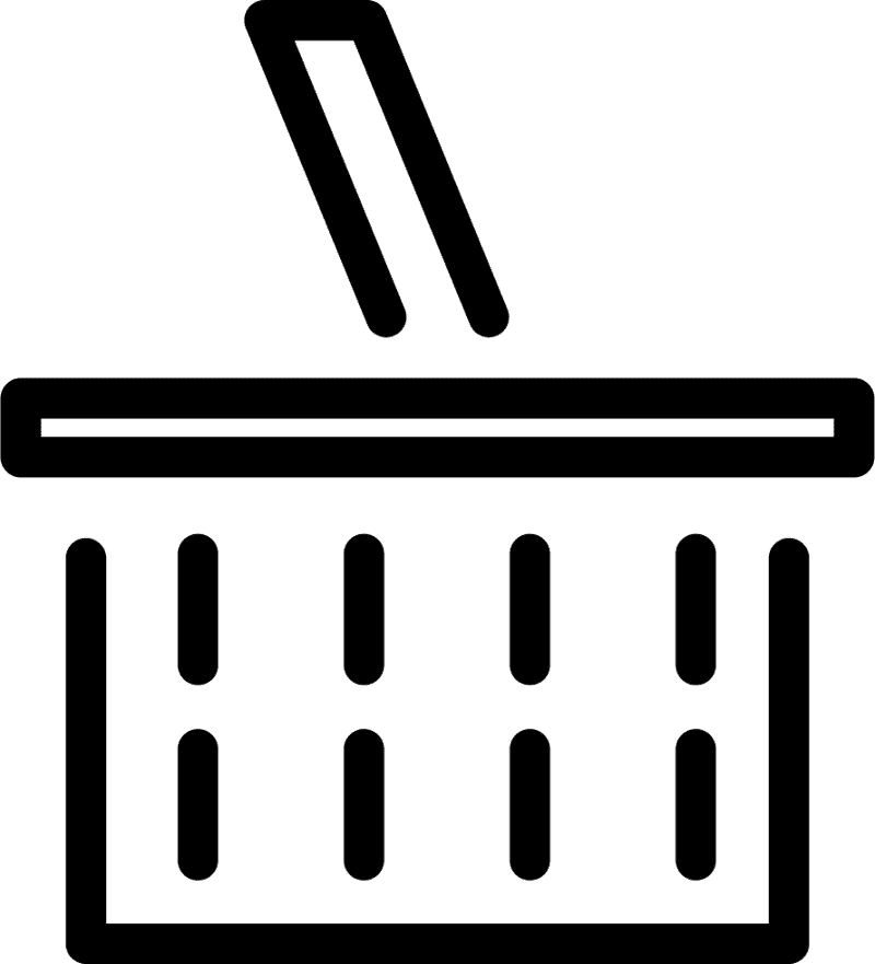 Versatile Laundry Basket for Everyday Use PNG