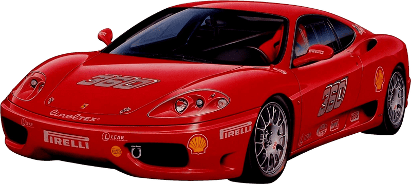 Sleek Red Sports Car with Racing Heritage PNG