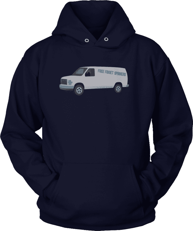 Free Spinner Delivery Van Hoodie PNG
