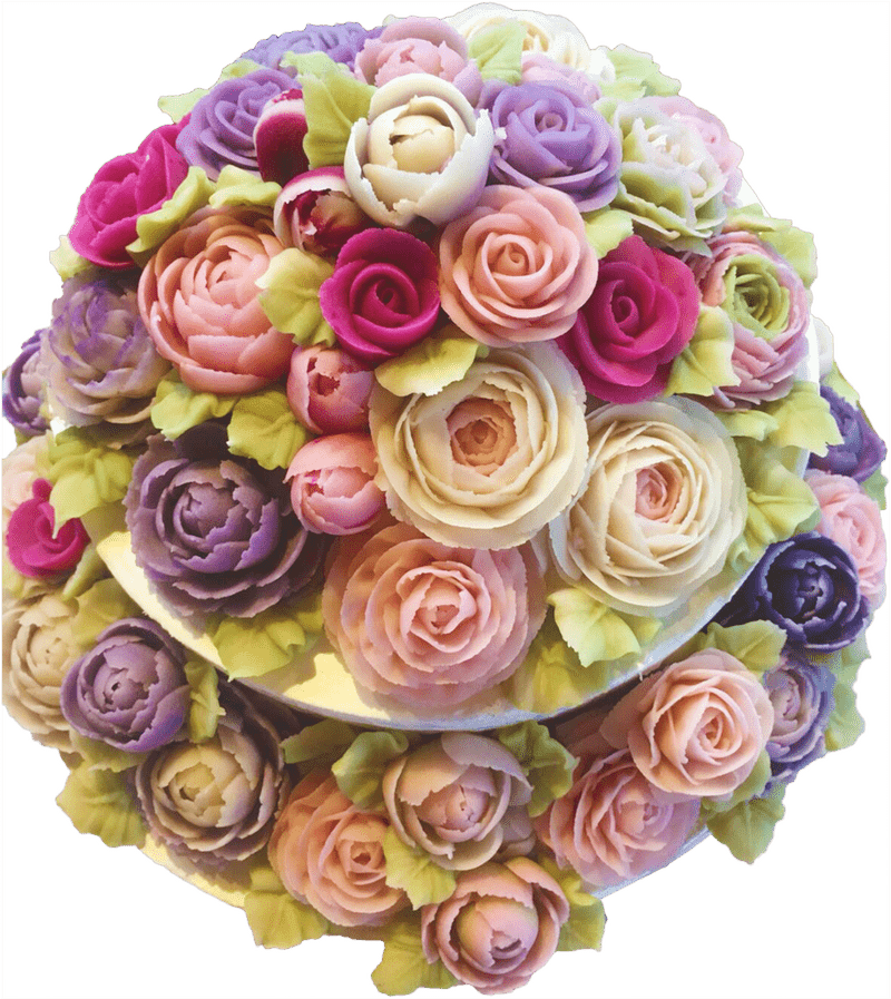 Elegant Pastel Flower Bouquet Delight PNG