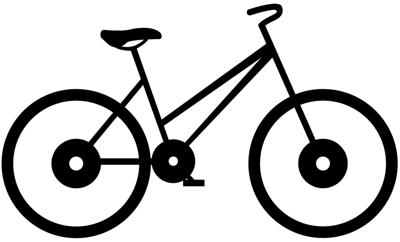 Classic Bicycle Silhouette for Outdoor Adventures PNG