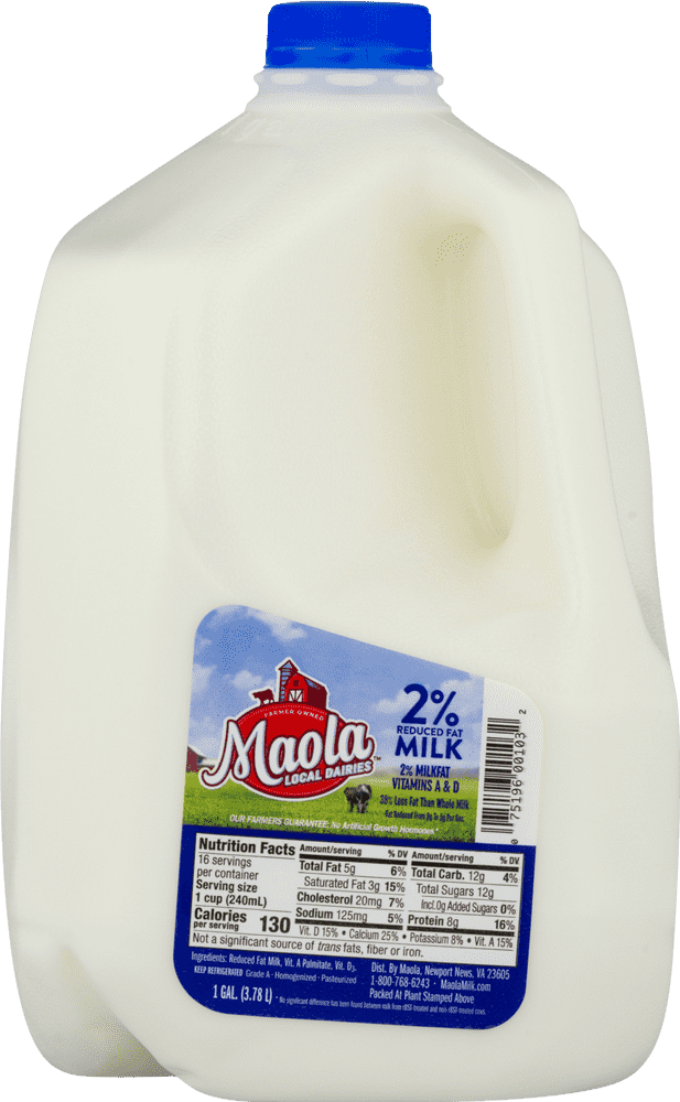 Fresh Milk Carton of 2% Goodness PNG