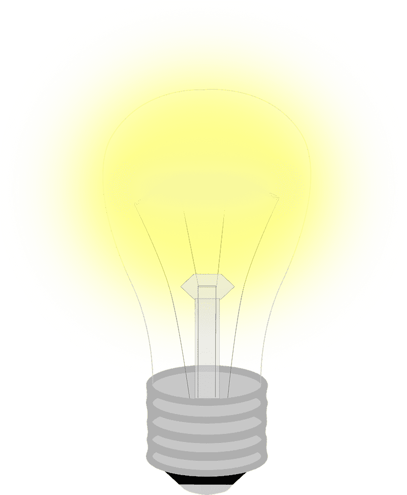 Radiant Light Bulb Bringing Bright Ideas PNG