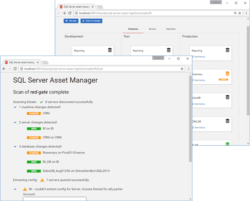 SQL Server Asset Management Dashboard PNG