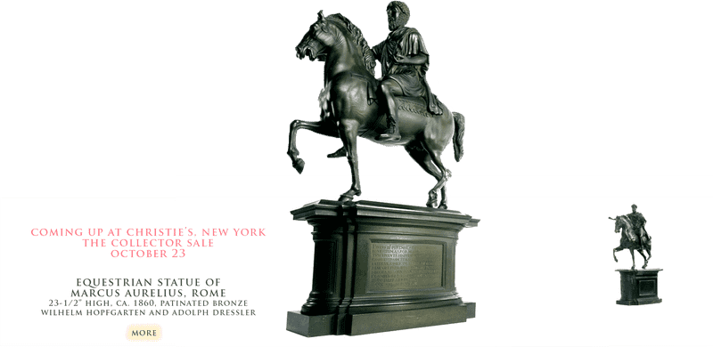 Bronze Sculpture of Equestrian Statue Marcus Aurelius PNG