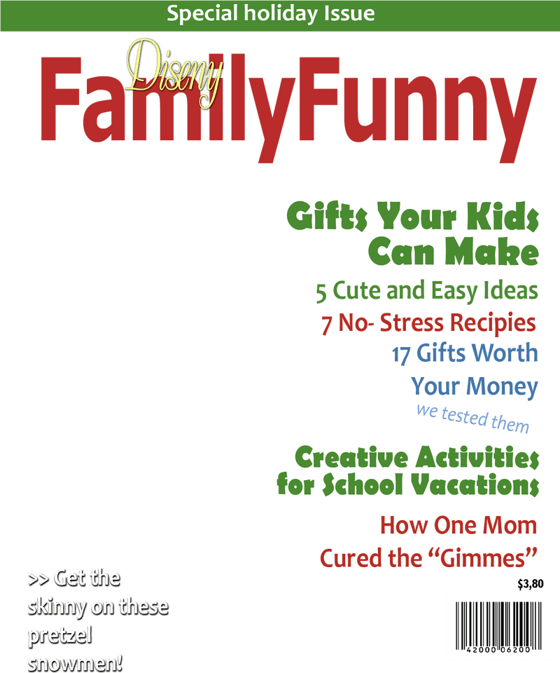 Family Funny Magazine Holiday Gifts and Activities Guide PNG
