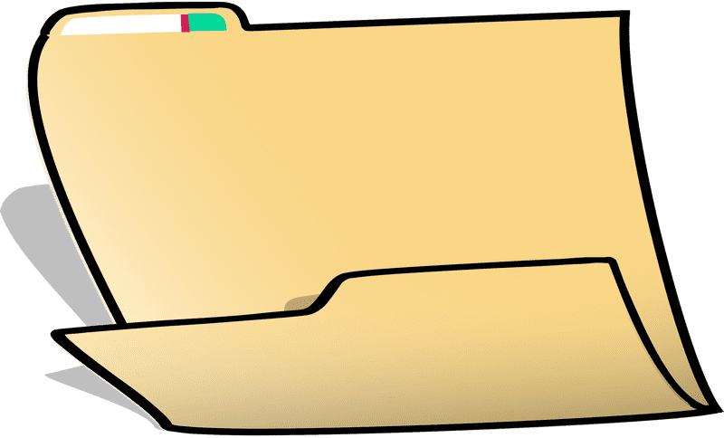 Organized File Storage Folder Design PNG