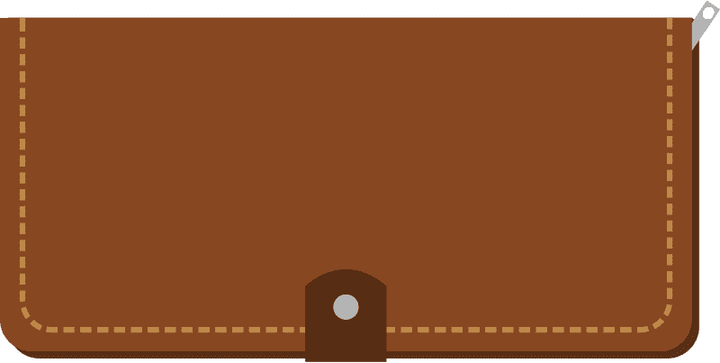 Elegant Brown Leather Wallet for Everyday Use PNG