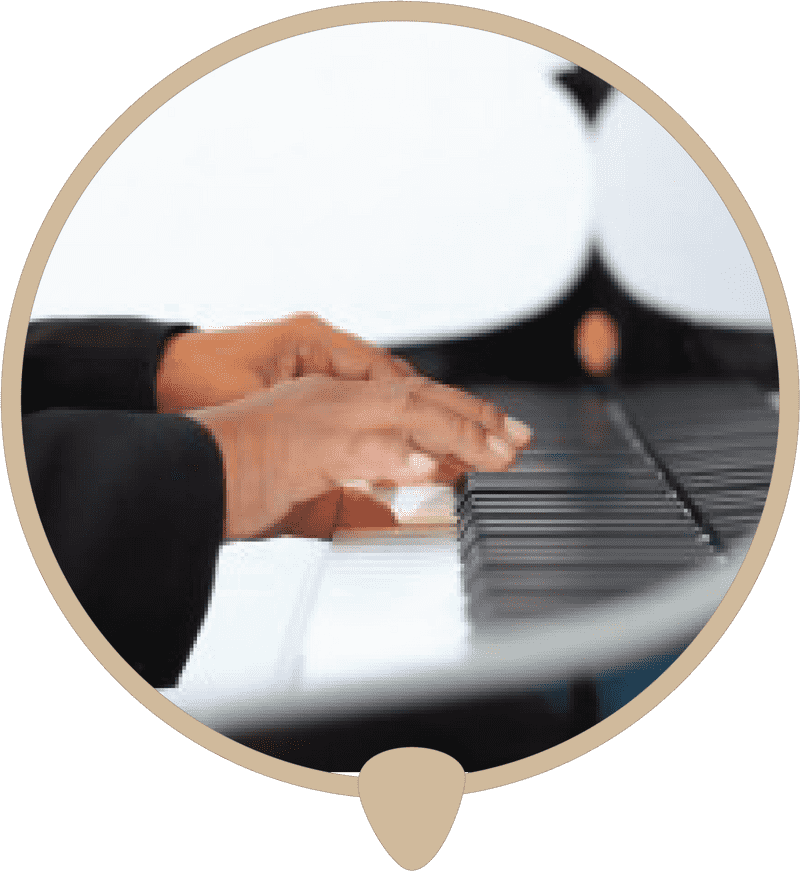Melodic Harmony on Piano Keys PNG