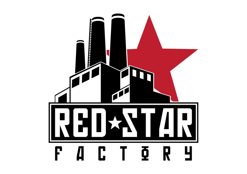 Red Star Industrial Factory Design PNG