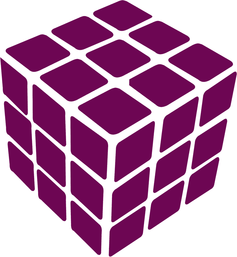 Mysterious Purple Puzzle Cube Challenge PNG