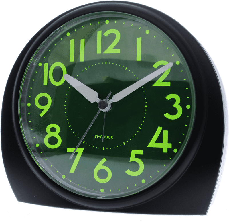 Luminous Green Dial Alarm Clock PNG