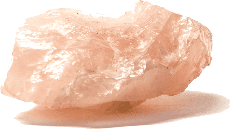 Soft Pink Quartz Crystal of Serenity PNG
