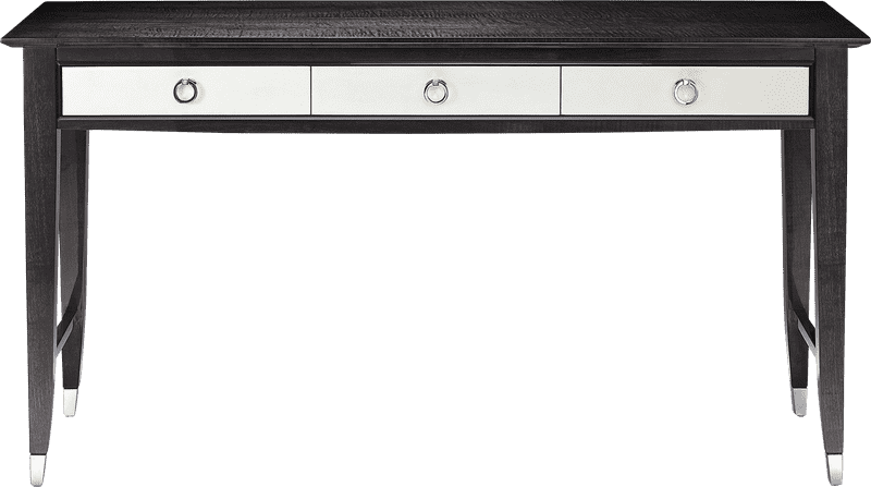 Elegant Modern Office Desk with Three Drawers PNG