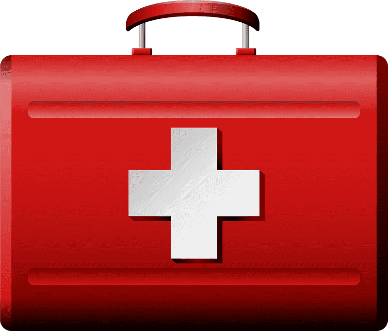 First Aid Medicine Kit Essentials PNG