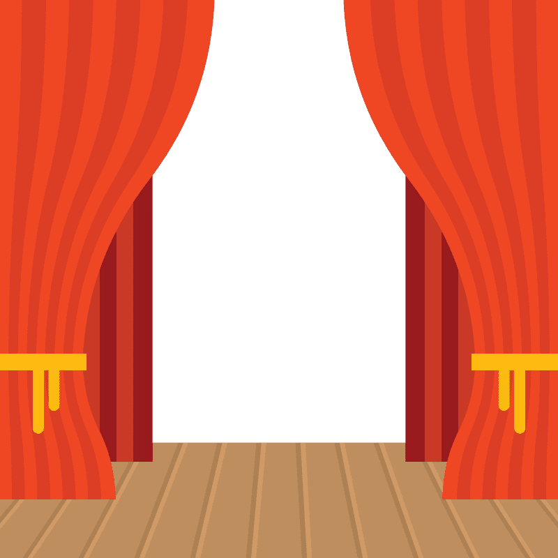 Behind the Curtain Concert Stage Unveiled PNG