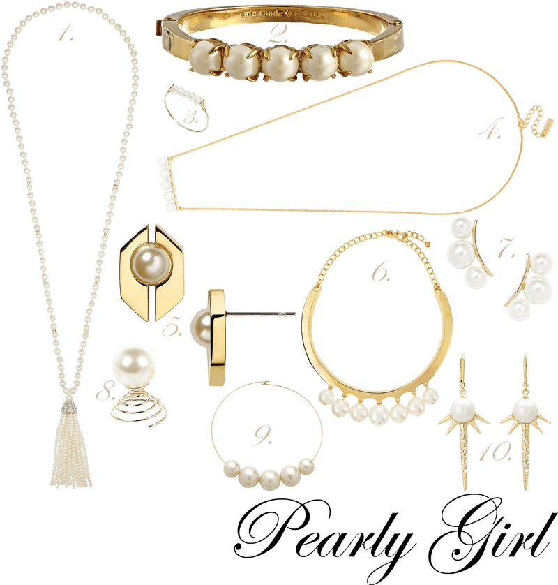 Elegant Pearl Jewelry Collection PNG