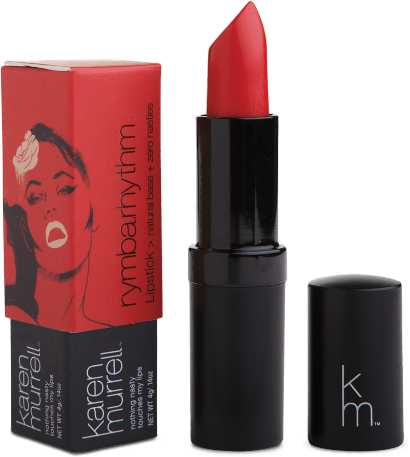 Karen Murrell Red Lipstick Glamour PNG