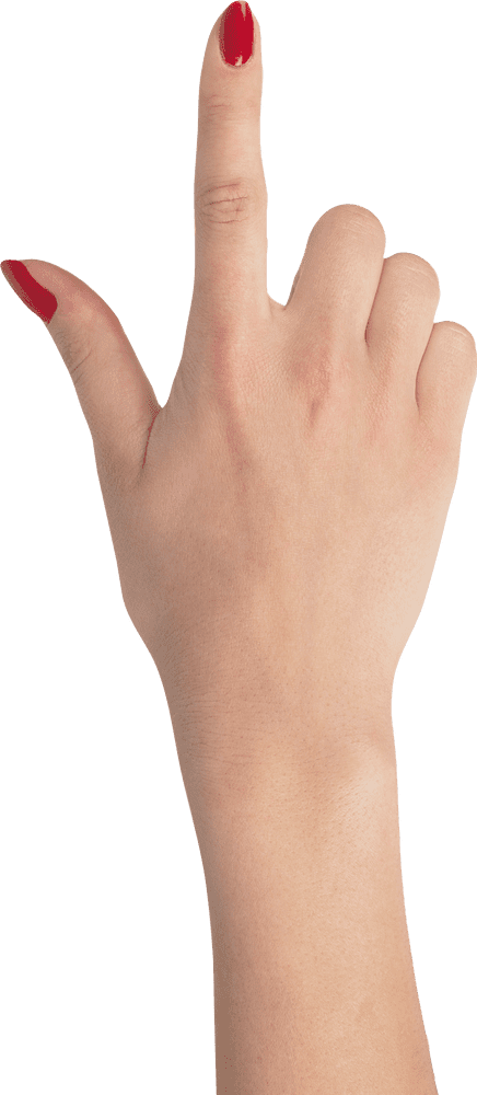 Hand Gesture of Defiance and Attitude PNG