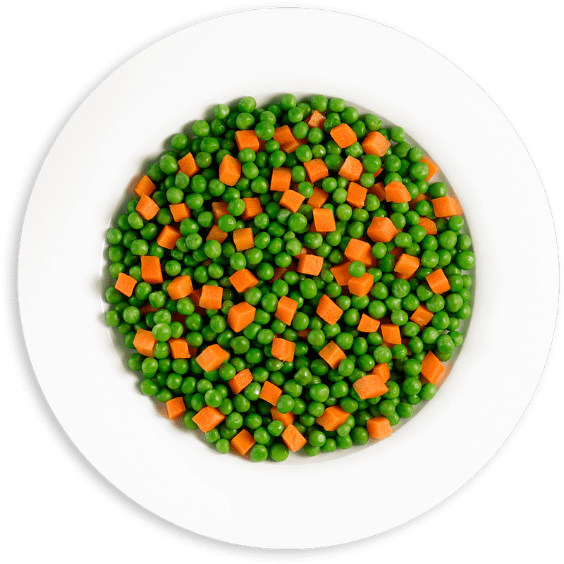 Colorful Vegetable Garden Medley Plate PNG