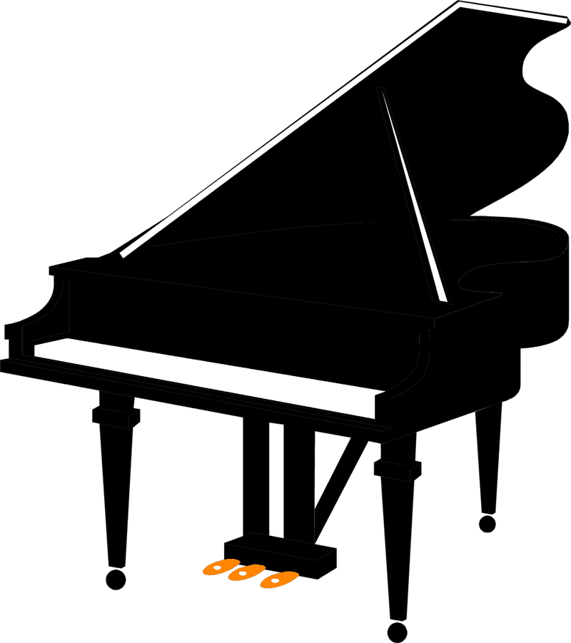 Elegant Piano Melodies in Motion PNG