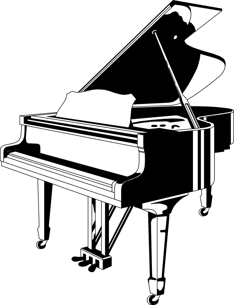 Elegance of the Grand Piano PNG