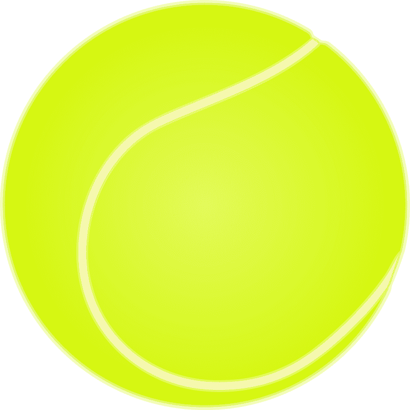 Vibrant Tennis Ball Highlighting the Game PNG