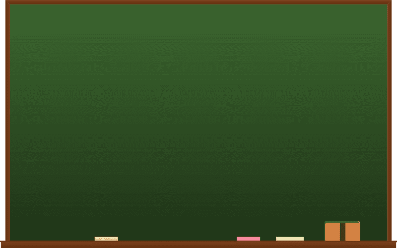 Empty Blackboard Ready for New Ideas PNG
