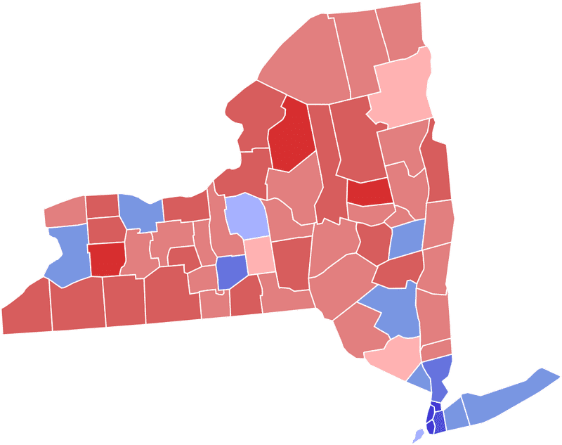 New York State Election Ballot Results by County PNG