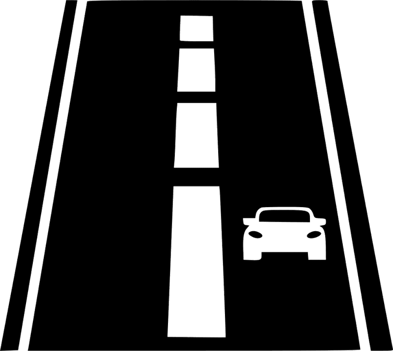 Toll Road Journey Ahead PNG
