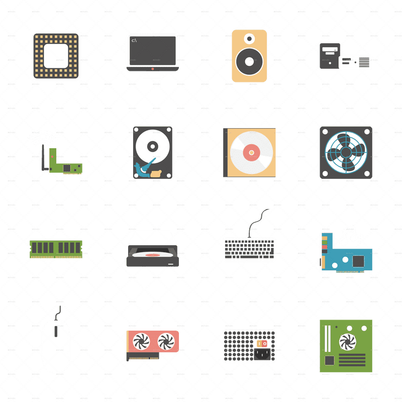 Essential Computer Parts for Every Setup PNG