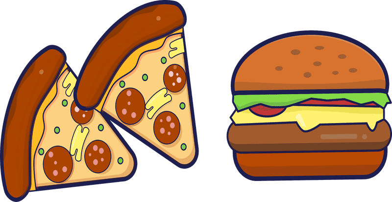 Cheesy Pepperoni Burger Delight PNG